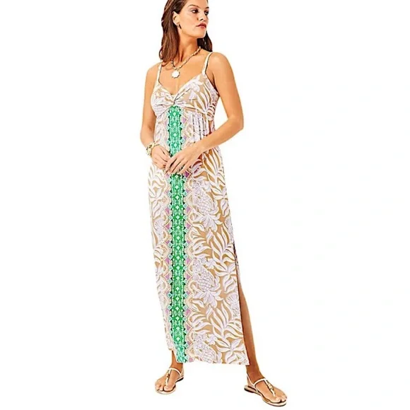 {Lilly Pulitzer} Brand New Floralie Maxi Dress